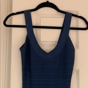 Herve Leger Blue Bodycon XS Dress